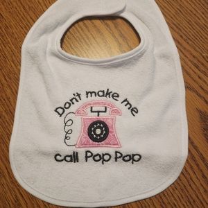 White Terry Cloth Bib